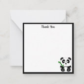 Schattige Panda Dank Je Notitiekaartje (Voorkant)