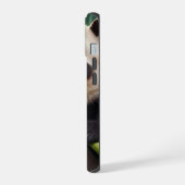 Schattige panda die bamboe eet iPhone 15 case (Linkerkant)
