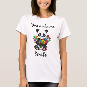 Schattige Panda Die Me Maakt Aan Het Lachen T-shirt