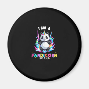 Schattige Panda Eenhoorn Ik Ben Een Pandicorn Magi Magneet