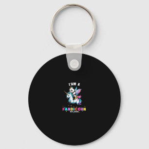 Schattige Panda Eenhoorn Ik Ben Een Pandicorn Magi Sleutelhanger