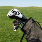 schattige panda en golfclub golfheadcover (Insitu)