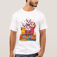 Schattige panda & familie viert hindoeïstisch fees