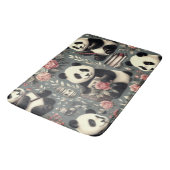 Schattige  Panda Floral Badmat (Gekanteld)
