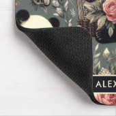 Schattige Panda Floral Muismat (Hoek)