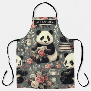 Schattige  Panda Floral Schort