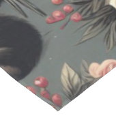 Schattige Panda Floral Tafelkleed (Gekanteld)
