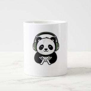 Schattige Panda Gamer - Kawaii Gaming Panda met Ho Grote Koffiekop