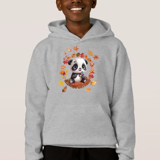 Schattige Panda “Geweldige Herfst” – Herfst Autism (Voorkant)