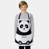 Schattige panda gezicht voor kinderen grappige all schort (Gedragen)