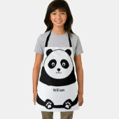 Schattige panda gezicht voor kinderen grappige all schort (Insitu)