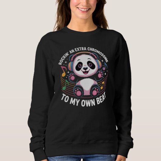 Schattige panda grappige citaten trui (Voorkant)