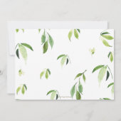 Schattige Panda Greenery 1e Verjaardagsfeestfoto Kaart (Achterkant)