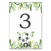 Schattige Panda Greenery Baby shower Verjaardag Kaart (Voorkant)
