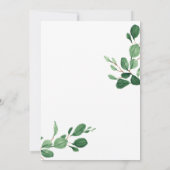 Schattige Panda Greenery Genderneutraal Baby showe Kaart (Achterkant)