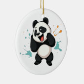 Schattige panda hanger - een charmante touch aan u keramisch ornament (Rechts)
