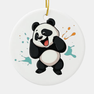 Schattige panda hanger - een charmante touch aan u keramisch ornament