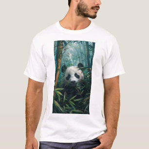 Schattige Panda in Bamboo Forest T-shirt