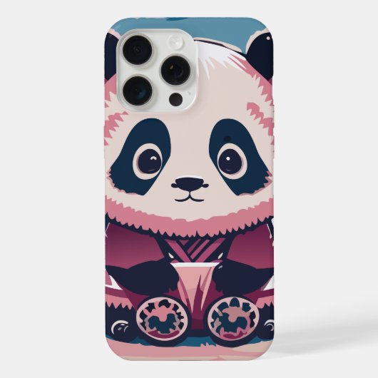 Schattige Panda iPhone Hoesje (Achterkant)