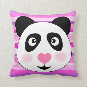 schattige panda, kamer van kind kussen