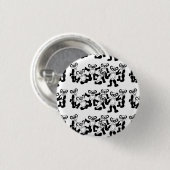 schattige panda-knop ronde button 3,2 cm (Voorkant /achterkant)