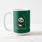 Schattige Panda Knuffelen Bamboe Schattige Cartoon Koffiemok (Links)