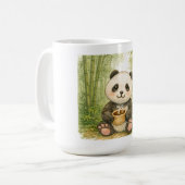Schattige panda koffiemok (Voorkant links)