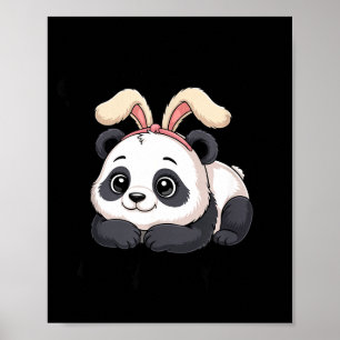 Schattige Panda Konijn Sommige Konijn Houdt Van Jo Poster