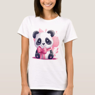 Schattige Panda Lover T-Shirt voor Vrouwen Leuk Di