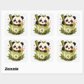 Schattige Panda Matcha Bubble Tea Sticker | Kawaii (Vel)