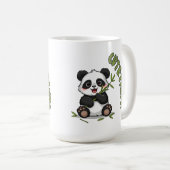 Schattige Panda met Bamboe - Aardig  Koffiemok (Voorkant rechts)