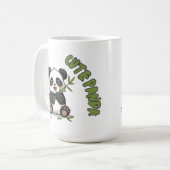 Schattige Panda met Bamboe - Aardig  Koffiemok (Voorkant links)