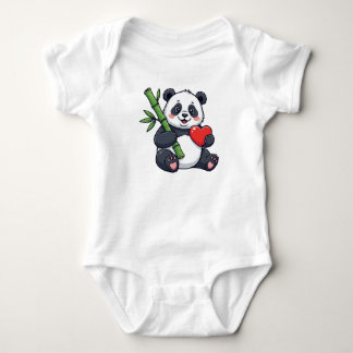 Schattige Panda met Bamboe Kinderjurk – Aardige An Romper