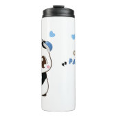 Schattige Panda met Bubble Tea Thermosbeker (Voorkant)