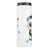 Schattige Panda met Bubble Tea Thermosbeker (Achterkant)