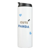 Schattige Panda met Bubble Tea Thermosbeker (Geroteerd rechts)