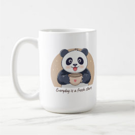 Schattige Panda met Koffie Koffiemok