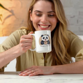Schattige Panda met Koffie Koffiemok
