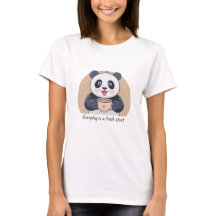 Schattige panda met koffie