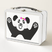 Schattige Panda met roze Bow (Voorkant)