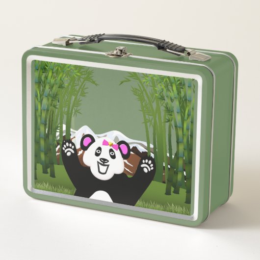 Schattige Panda met roze Bow (Voorkant)