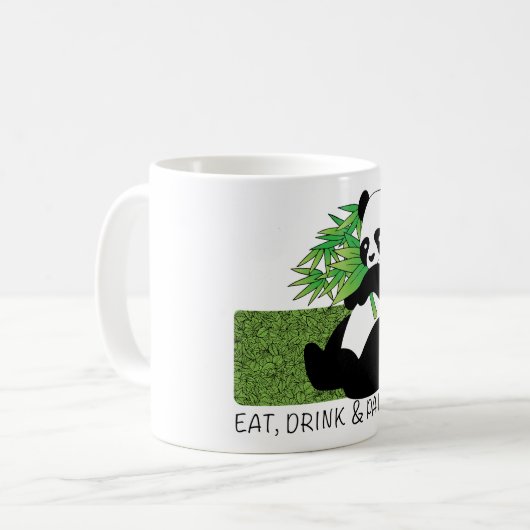 schattige panda - mok (Voorkant links)