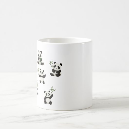 Schattige Panda Mok met Bamboo Design Cup (Center)
