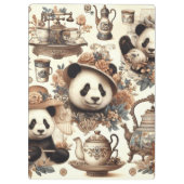  Schattige Panda naadloos schilderen Klembord (Achterkant)