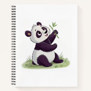 Schattige Panda-Notitieboek   Dream Quill Notitieboek