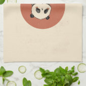 Schattige panda-ontwerp theedoek (Gevouwen)