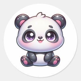 Schattige Panda Pal kawaii Ronde Sticker