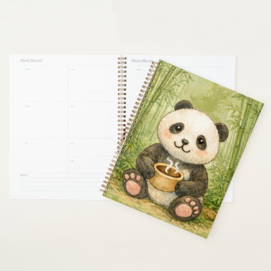Schattige panda planner (Display)