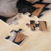 Schattige Panda Plushie zwangerschapsaankondiging Legpuzzel (Zijkant)