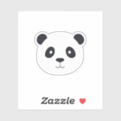 Schattige panda sticker (Vel)